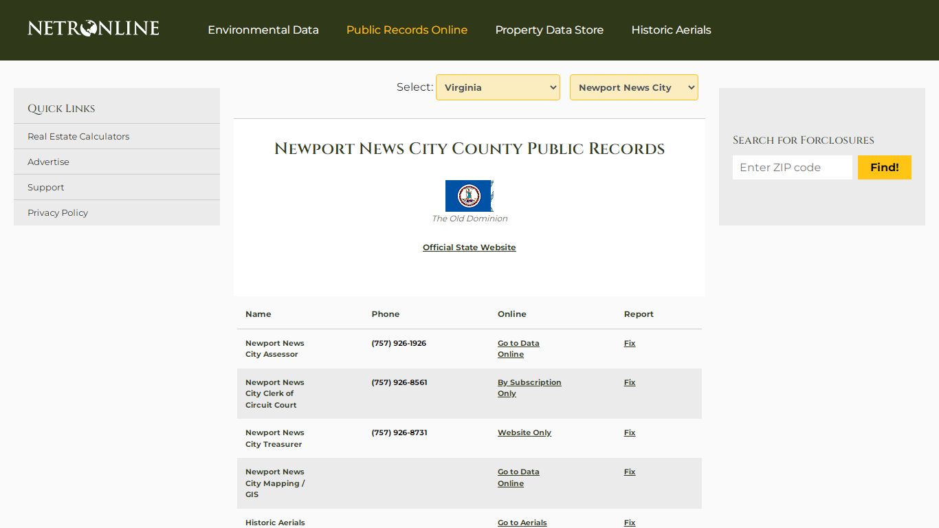 Newport News City - Public Records, Search Records ...